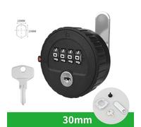 Zilimontt Password Lock for Drawers and Cabinets with Waterproof ABS and Zinc Alloy Construction, Backup Key Access and Easy Code Setting for Home Office(Black)(30mm)