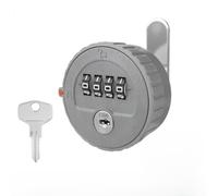 Zilimontt Password Lock for Drawers and Cabinets with Waterproof ABS and Zinc Alloy Construction, Backup Key Access and Easy Code Setting for Home Office(Gray)(20mm)