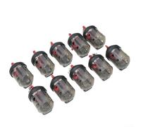 Zilimontt Plastic Cap Swim Feeder Basket, Black 26X48mm, Terminal Tackle Groundbait Holder, For Match Angling River Fishing, Fishing Tackle Equipment(10pcs)