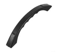 Zilimontt Plastic Grab Handle for RV, Boat, and Cargo Trailer Entry Door Assist Bar with Molded Finger Grips, 9.8 Inch Length, Black/White, No Exposed Fasteners(Black)