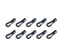 Zilimontt Plastic Hooks for for 5-8mm Bungee Shock Cord, Lightweight Durable Fittings for for Canoe Raft Deck Rigging, Tie Down Straps and Outdoor Water Sports Accessories
