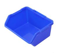 Zilimontt Plastic Storage Parts Box with PE Material for Tool and Hardware Organization, Screw Sorting Container and Workshop Component Storage Case, (Small-blue)