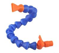 Zilimontt Pneumatic Coolant Hose 1/4 3/8 1/2 in Plastic Flexible Water Oil Cooling Tube for CNC Lathe Milling Hydraulic Machinery, Adjustable Non-Conductive(Switch (Flat Mouth))