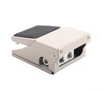 Zilimontt Pneumatic Foot Valve 3-Way 2-Position Air Control Switch with Foot Pedal Operation, 1/4 PT Port, G1/4 Thread, Direct Action, Built-in Muffler, Metal(FV320 White)