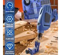 Zilimontt Pocket Hole Jig Kit with 15 Degree Bevel Angle and Two-Way Inclined Holes for Woodworking Furniture Assembly, Includes Drill Sleeves, Hexagonal Wrench, Screws(Blue)