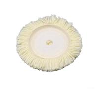 Zilimontt Polishing Wool Pad for Car Buffing and Grinding 5 or 6 or 7 Inch Washable Sheep Wool Wheel Reusable Natural Wool Polishing Disc Compatible with Angle Grinders(6 inch)