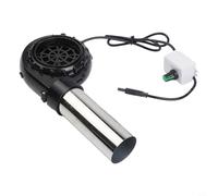 Zilimontt Portable USB BBQ Blower Fan with Adjustable Speed, Stainless Steel Air Duct, Handheld Fire Bellows for for Outdoor Grill, Camping Stove, Fireplace and Fire Pit(Adjustable Speed)