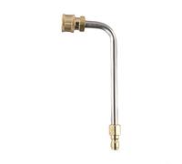 Zilimontt Pressure Washer Extension Wand Attachment with Quick Connect for for Gutter Cleaning, Metal Lance Tool with Stainless Steel Gasket, 1/4 Inch Fitting, 4000 PSI,(90 Degree)
