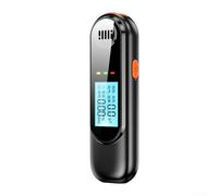 Zilimontt Professional Non- Breathalyzer with LCD Display and Rechargeable Battery for Personal Alcohol Testing, Black
