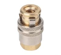 Zilimontt Professional Tire Chuck, Heavy Duty 1/4 NPT Brass Construction, Quick Release Sleeve Design, for Auto Tire Inflator Tools, Closed End Chuck(1Pcs)