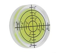 Zilimontt Professional to 32mm Round Bubble Level for Level Circular Measuring Meter Fluorescent Yellowgreen Liquid 20°30° Accuracy Acrylic for Construction(2)