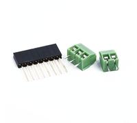 Zilimontt Prototype Screw Terminal Block Shield Board Kit for Arduino Mega 2560 R3, 3.5mm Pitch 84-Pin PCB Carrier with Female Header Sockets, FR-4 Glass Fiber Board for