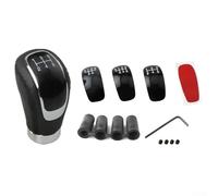 Zilimontt PU Leather Gear Shift Knob for Most Cars - Fitment 3-Gear Face Design with Adapter Kit Included, Compatible with Various Vehicle Models(A)