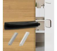 Zilimontt Push to Open Cabinet Door Catch with Magnetic Tip Latch and Touch Release, Spring-Loaded Plunger for for Handleless Kitchen Cabinets, Drawers, Cupboards,(Black)