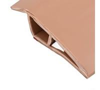 Zilimontt PVC Floor Transition Edge Strip 1m Carpet to Laminate Threshold Trim, Flexible Waterproof Skirting for for Wooden and Rubber Flooring, Height Difference Reducer(Light Brown)