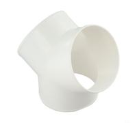 Zilimontt PVC Y Shape Duct Splitter Connector for for Extractor Fans and Range Hood Ventilation Systems, Solid Plastic Airflow Distribution Fitting, Compatible with Flexible(150mm)