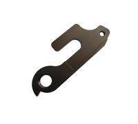 Zilimontt Rear Derailleur Hanger Aluminum Alloy Tail Hook for for CNC Machined 81.5x31x6mm Lightweight 20g Black Replacement Accessory for for Folding for for Bike Frame Protection