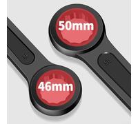Zilimontt Reinforced Heavy Duty 12-Point Nut Wrench 24mm-60mm for Automotive Repair and Industrial Applications Made of High Carbon Steel with Rustproof Phosphatized(50mm)