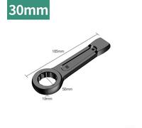Zilimontt Reinforced Heavy Duty 12-Point Nut Wrench 24mm-60mm for Automotive Repair and Industrial Applications Made of High Carbon Steel with Rustproof Phosphatized(30mm)