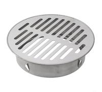 Zilimontt Removable Floor Drain Cover, 304 Stainless Steel Drain Covers Filter, Round Grate Cover, Suitable for Outdoor Roof Balcony Yard(160mm)
