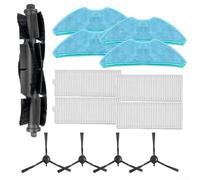 Zilimontt Replacement Parts Kit for TP-Link For Tapo Robot Vacuums: Main Brush| Filters| Side Brushes & Mop Cloths for HomeRun 2000/3000| X2| RV30| RV20| RV10| RVA100 Series