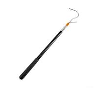 Zilimontt Retractable RV Awning Opener Tool, Telescopic Stainless Steel Pole Extends 53.5cm-160cm with Multi-Section Locking, Non-Slip Grip Hook for for Camper Van