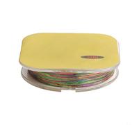 Zilimontt Rod Building Wrapping Thread 50M, For Polyester Guide Tying Thread with Coating for Braided Line and Rod Repair, Strong Shiny Finish for DIY(500D Colorful A)