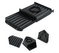 Zilimontt Roller Table Carp Bait Board for Making and Forming Pellets - For lasting Black Bait Washboard with Adjustable Lure Bar Sizes (8mm to 20mm) - Fishing Terminal(20mm)