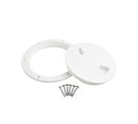 Zilimontt Round Marine Deck Inspection Hatch Cover - Lasting ABS Screw-Out Access Plate for for Boat and Yacht Use, Waterproof Sealed Deck Access Panel in White, Available(6 inch with Screws)