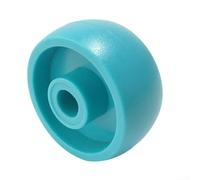 Zilimontt Rowing Machine Seat Wheels 41mm Diameter Plastic Rollers 8mm Inner Bore Replacement Parts for Fitness Equipment 2 Pack Blue