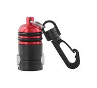 Zilimontt Scuba Regulator Hose Holder, Adjustable Octopus Keeper with Stainless Steel Buckle for Secure Diving Gear Organization, Quick Release Clip for Hoses and Gauges, Red(Red)