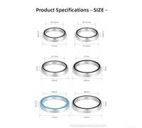 Zilimontt Sealed Cartridge Bearing for Headset - 41mm / 41.8mm / 47mm / 49mm / 51mm / 52mm Outer Diameter, Bowl Set Replacement, Premium Bearing Steel, Waterproof & Dustproof, for(6pcs)