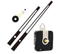 Zilimontt Silent Wall Clock Movement Quartz Mechanism with Aluminum Metal Clock for Home Decor Craft Clocks Wooden Metal Wall Clocks Replacement and Repair(E)