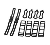 Zilimontt Silicone for for Bike Light Mount Bands Set of 10, Flexible Rubber Straps for for Headlights and Taillights, Secure for for Bicycle Accessory Holders for for Mountain, Road, Racing,