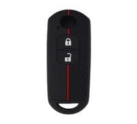 Zilimontt Silicone Key Fob Cover Case for 2/3/6/CX-3/CX-5/CX-7/CX-9/For MX-5 Models 2010-2020 with 2 Button Keys, Anti-Scratch Waterproof Protection Car Keychain