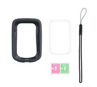 Zilimontt Silicone Protective Case for for iGPSPORT BSC200/200s/300 for for Bike Computer, Durable Waterproof Anti-Fall GPS Cycle Computer Cover, Black with HD Film and Lanyard,(Black)