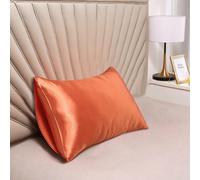 Zilimontt Silk Satin Pillowcases, Imitation Silk Pillowcase Set, 48x74cm, Satin Pillowcase for Hair and Skin, Pillow Cases with Piped Edge, Multiple Colors Available(orange)