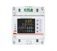 Zilimontt Single Phase Circuit Breaker with Surge Protection and Energy Meter for App, Compatible with Bi-Directional Power Kwh Meter, 100A, White