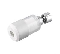 Zilimontt Sink Faucet Water Filter with 360° Rotating Spray Head, 2 Mode Splash Proof Design for Kitchen and Bathroom Faucets, Alloy PP ABS Materials(White)