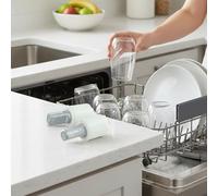 Zilimontt Slow-Down Damper for Dishwasher Cover, Solid Rotation Damping Hinge with High Torque, Zinc Alloy Construction for Humid Environments, Counterclockwise (L) or Cl(1)