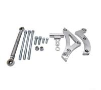 Zilimontt Small Block Aluminum Alternator Bracket Kit for 318 340 360 V-Belt Engines - Anti- Wear Resistant Non-Deformation Material(silver)