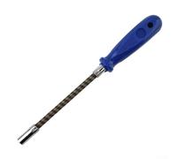 Zilimontt Socket Screwdriver with Flexible Shaft for Hard-to-Reach Areas, Non-Slip Soft Grip Handle, 7mm Hexagon Bit Compatible with Various Fasteners and Fixings