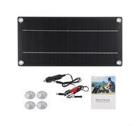 Zilimontt Solar Panel Kit 12V Trickle Battery Charger 60W Polycrystalline Silicon Portable Waterproof Power Supply with USB DC Output for Car Van Caravan Boat Motorcycle RV Battery