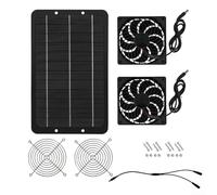 Zilimontt Solar Powered Fan/Solar Exhaust Fans 40W 12V Photovoltaic New Energy Fan for Greenhouse, Shed, Chicken Coop, Pet Houses, Outside