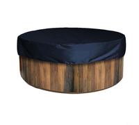 Zilimontt Spa Bath Cover,Round Hot Bathtub Cover Dustproof,Waterproof 190T Silver-coated Bathtub Protector Covers For Outdoor Bathtub,Swimming Pool(200x30cm black)