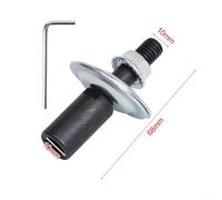 Zilimontt Spindle Adapter Left/Right for Grinding Polishing Shaft Motor Bench Grinder with M10 Thread and 8mm/10mm/12mm Bottom Hole Diameter, Steel Construction and(Right-10mm)