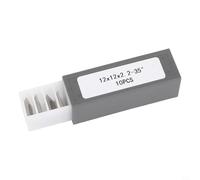 Zilimontt Square Indexable Carbide Inserts 12x12x2.2mm 4 Edge Replacement Blades for Woodworking Lathe Planer Jointer Spiral Cutter Head 10 Pieces