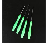 Zilimontt Stainless Steel and PVC Baiting Needle Set with Drill and Hook Tools for Carp Fishing Terminal Tackle, Includes 2/3/4 Pcs Kits for Rigging and Splicing(4Pcs Kit)