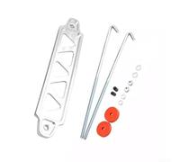 Zilimontt Stainless Steel Battery Fixing Bracket for ATV UTV SxS - 30 x 10 x 3 cm, 200mm Mounting Fitment, Rust Resistant, Includes Installation Hardware(silver)