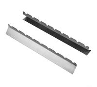 Zilimontt Stainless Steel BBQ Skewer Rack Set with 6 and 9 Slots Kebab Holder Stand for Grilling Barbecue Cooking Stackable Design Compatible with Wooden Metal Skewers for Outdoor Indoor Use(9 Slot)